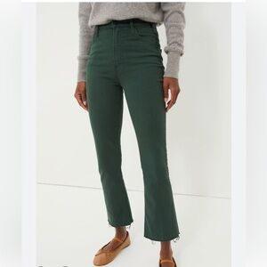 MOTHER Flare Jeans in Forest Green